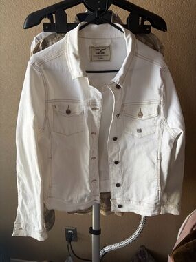 Kimes Ranch White Denim Jean Jacket